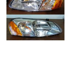 LEFT & RIGHT HEADLIGHTS DG10093-B FITS 2001-06 DODGE STRATUS 4D 2001-03 CHRYSLER SEBRING 4D/CONV
