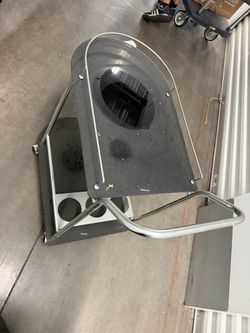 Commercial Trash Can Lid with Tray Return