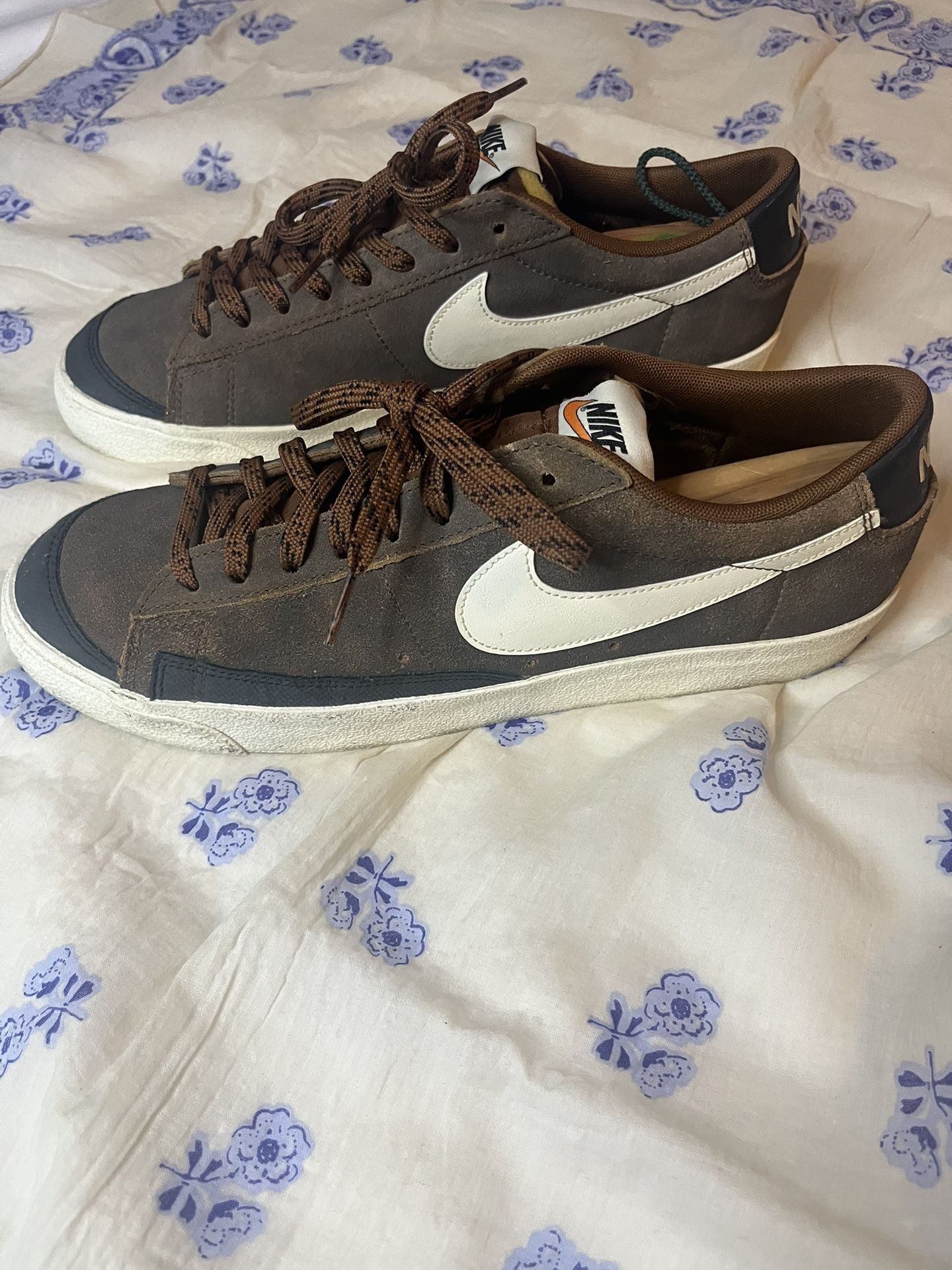 Nike Blazer Low 77 Premium Vintage Men's Brown Shoes Sz - 11.5 