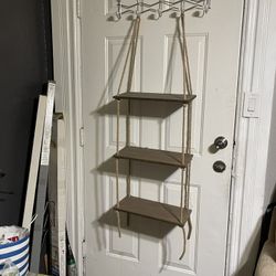Wooden Shelf Rope Hanging