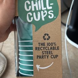 Steel Football Party Cups