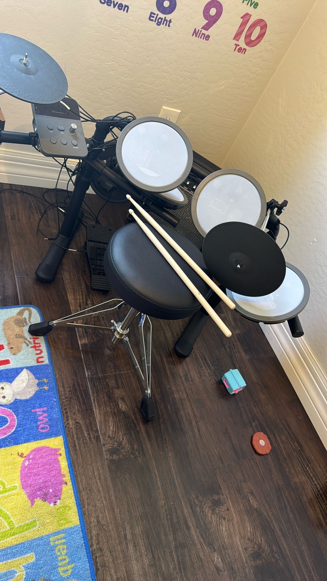 Electric Kid Drum Set