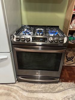 Estufa LG Black Stainless Steel 5 Quemadores
