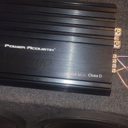 Alpine 12" S series Subs In Box, 8000 Watt Power Acustic Vertigo Amp. Class D