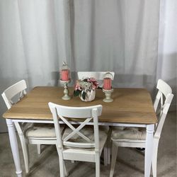 Charming Kitchen Dining Table With 4 Chairs 