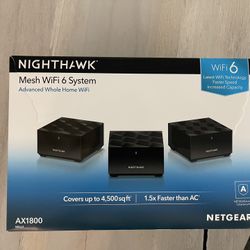 Netgear Nighthawk mesh wifi 6 home system