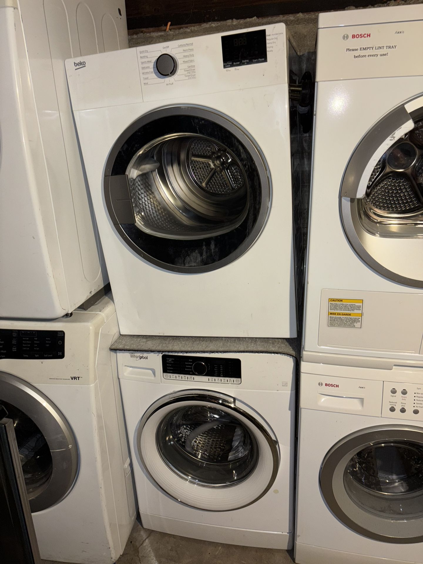 Whirlpool Washers And Beko Dryer On Good Working Condition