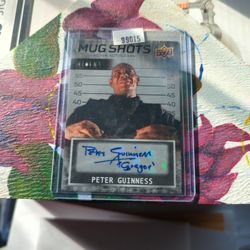 2019 UDC PETER GUINNESS As "PETER GREGOR" MUG SHOTS ACTOR AUTOGRAPH #MS-PG 