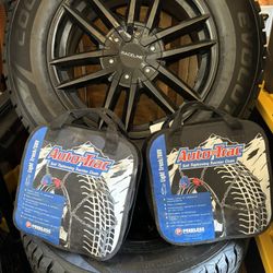 Cooper Evolution Snow Tires and Snow Chains