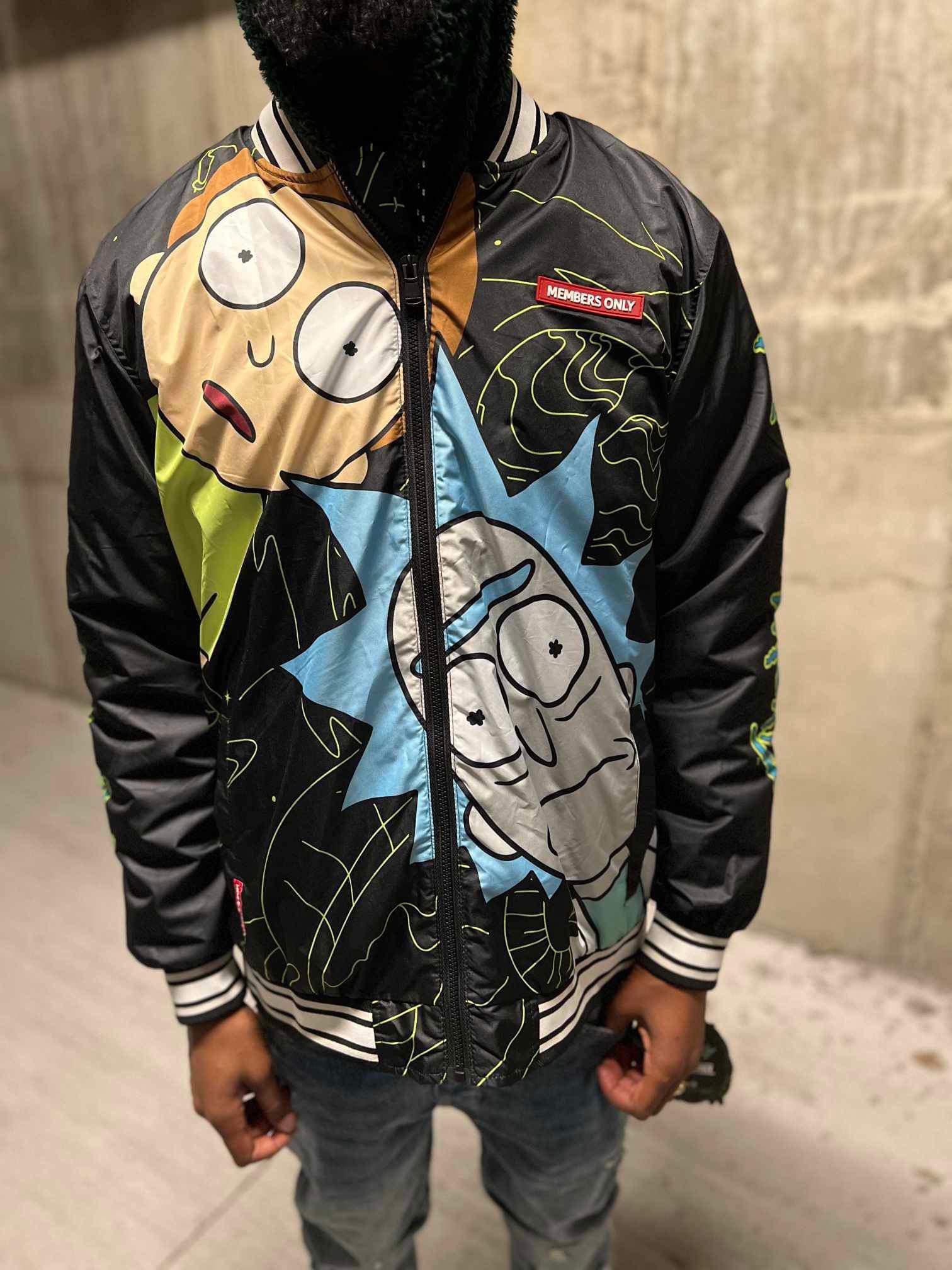 Members Only X Rick & Morty Bomber Jacket 