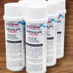 (LOT OF 6 CANS) Mold Bomb Particulate Fogger (Non-Pesticide) Suppresses Mold Spores, Mildew in One Treatment