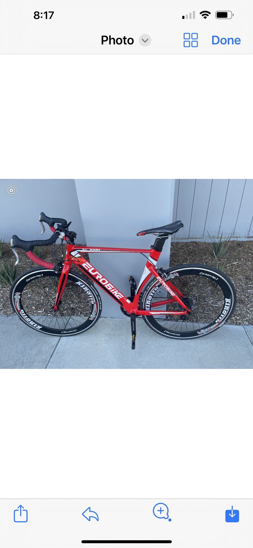 Eurobike XC7000 Hybrid Road Racing Bike Lightweight Aluminum Frame 700C Wheels Adult Commuter Racing Bicycle Red