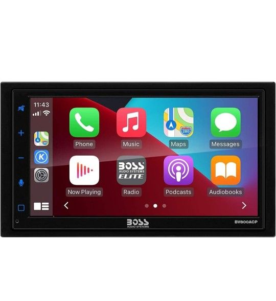 Boss Audio Android Auto/Apple CarPlay - in-Dash Digital Media Receiver (Renewed)

