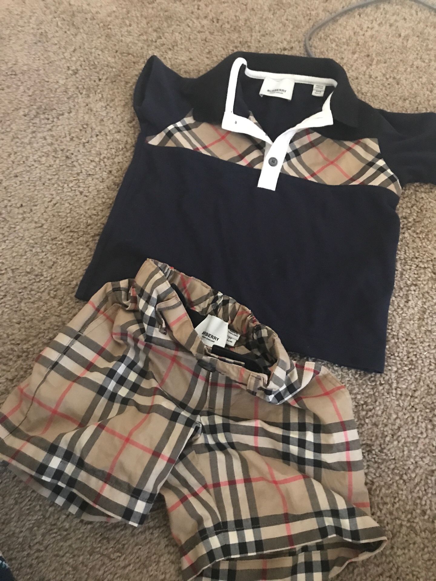 Burberry baby outfit
