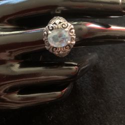 Sterling & London Blue Topaz Ring. Size 8