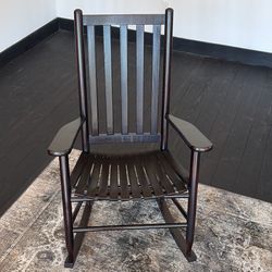 Wooden Rocking Chair In Like New Condition 