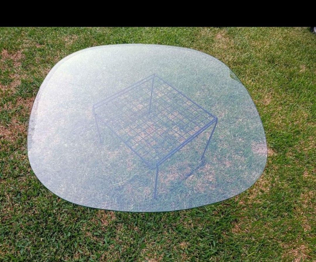 45" Inch Square Round  Clear Glass Table Top / Vidrio De Mesa cuadrado/redondo