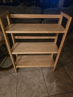Solid wood bookcase