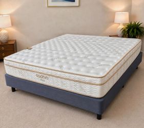 Newer King Saatva Classic 11" Mattress and Casper Platform Bed Frame