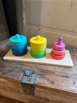Lovevery Twist & Pivot Pattern Puzzle MISSING ONE PINK RING