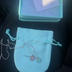 Tiffany And Co Pendant Necklace Blue Heart