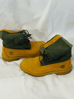 Timberland Green and Wheat Nubuck 6 inch Hiking Boots