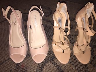 Nude heels size 9