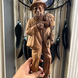 Hand Made Wood Figure 