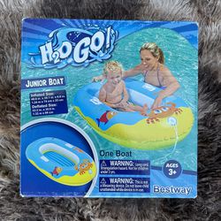 Kids Blow Up Boat For Beach, Lake Or Pool 