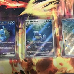 Pokemon 151 blastoise wartortle and squirtle