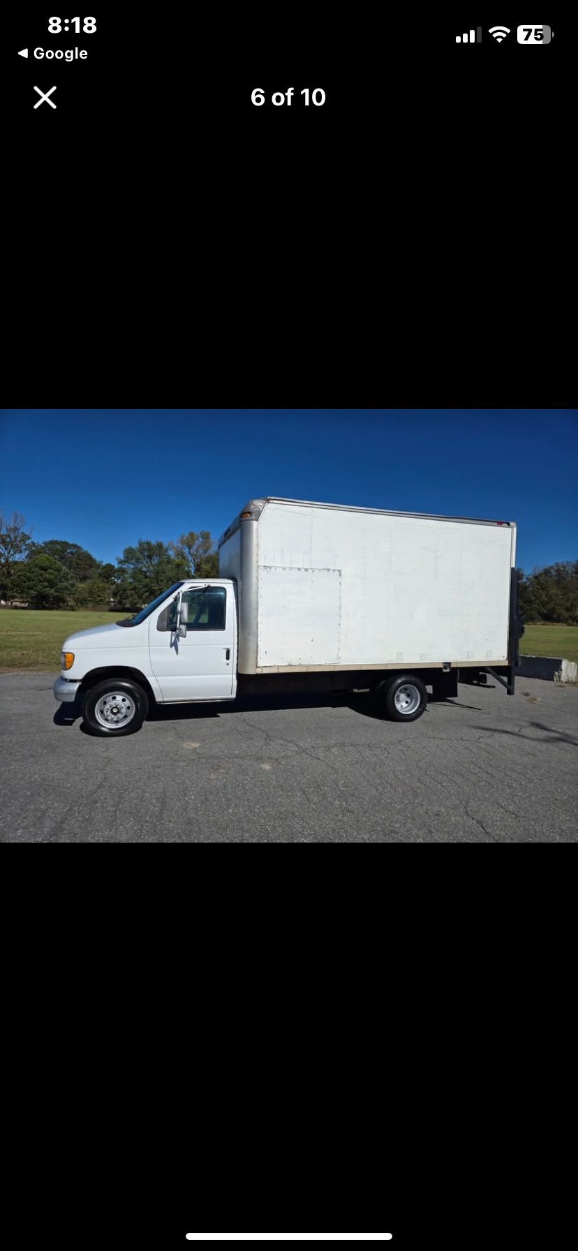 The 2000 Ford E350 16' Box Truck is a commercial vehicle equipped with an automatic transmission and runs on gas fuel, with a new motor at 196,000 mil