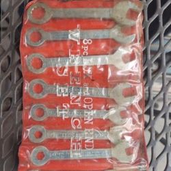 Thin Set Small Wrench Set 8 PC Steel.  Good For Small Repairs 