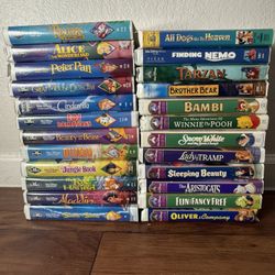 24 Disney Movies VHS tapes