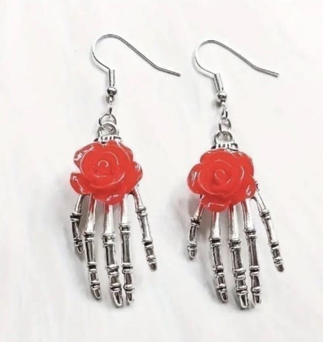 skeleton earrings