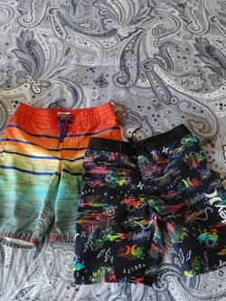 Boys Swim Trunks & Hurley Bucket Hat