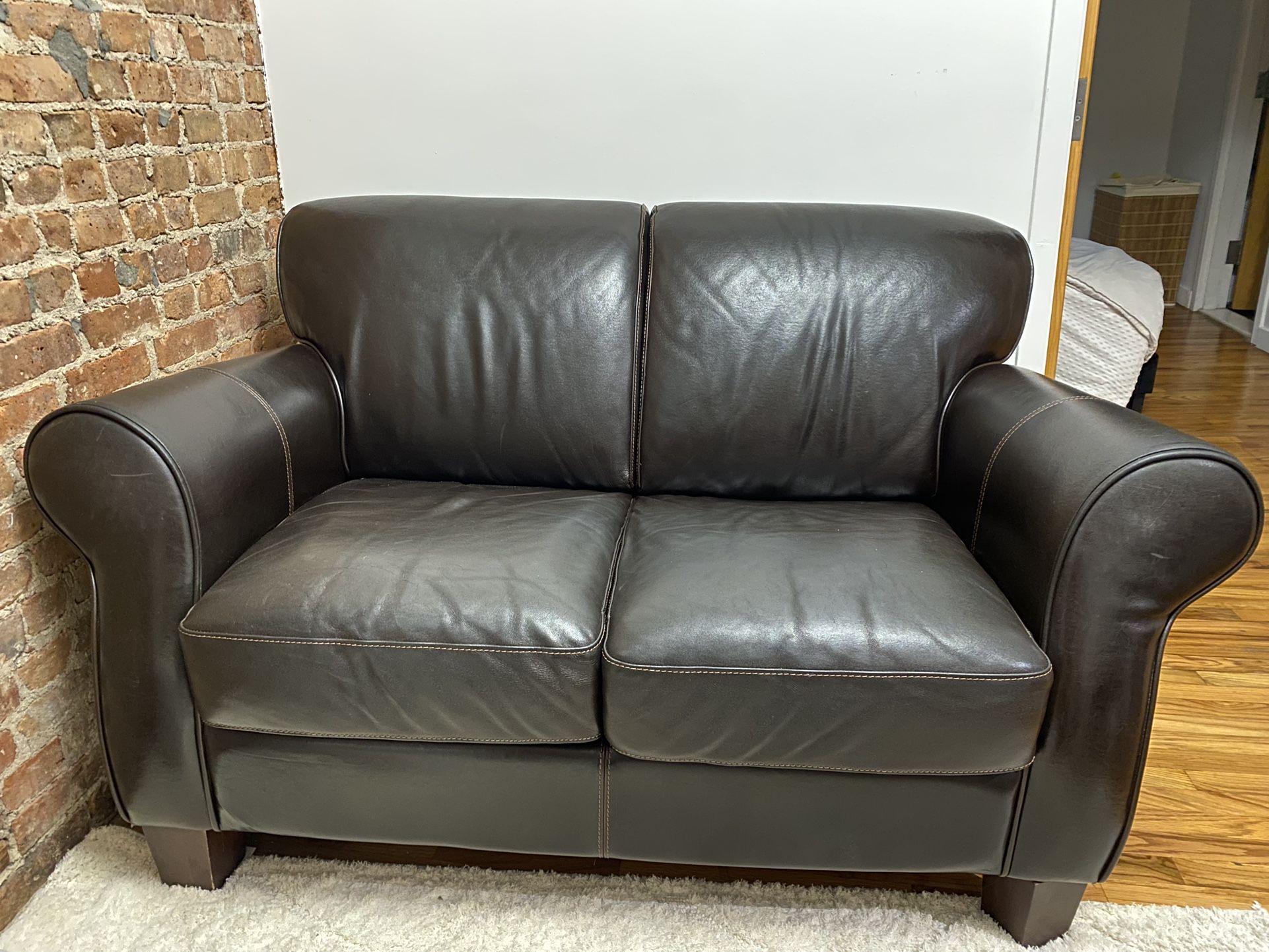 Faux Leather Couch / Loveseat