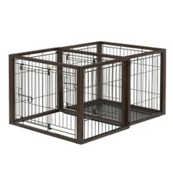 Richell Flip To Play Pet Crate Medium 