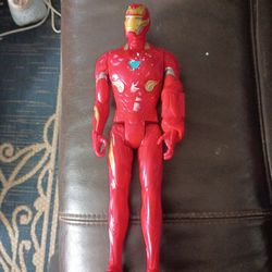 This is a Hasbro Marvel Titan Hero Series Iron Man action figure. 