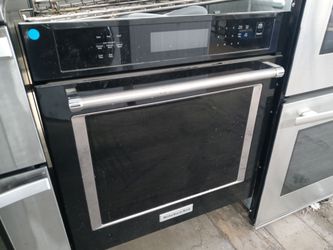 KitchenAid 27" black single wall oven - Free delivery
