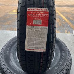 ST2257515 Mastertrack 10ply trailer tires with free Installation 225-75-15