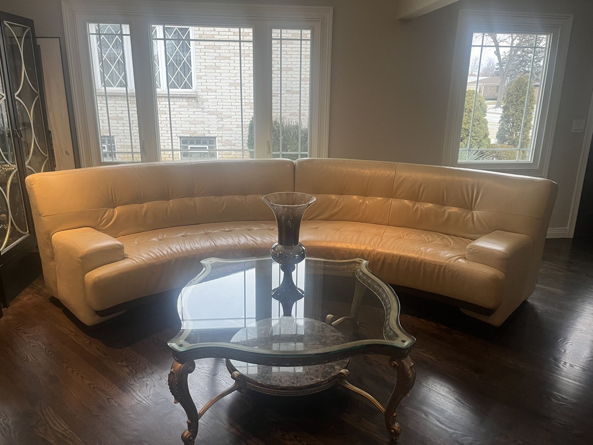 Genuine Leather High End Couch for Sale in Mount Prospect, IL OfferUp