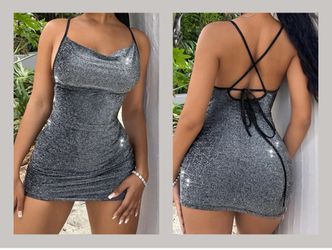 Silver Metallic Dress