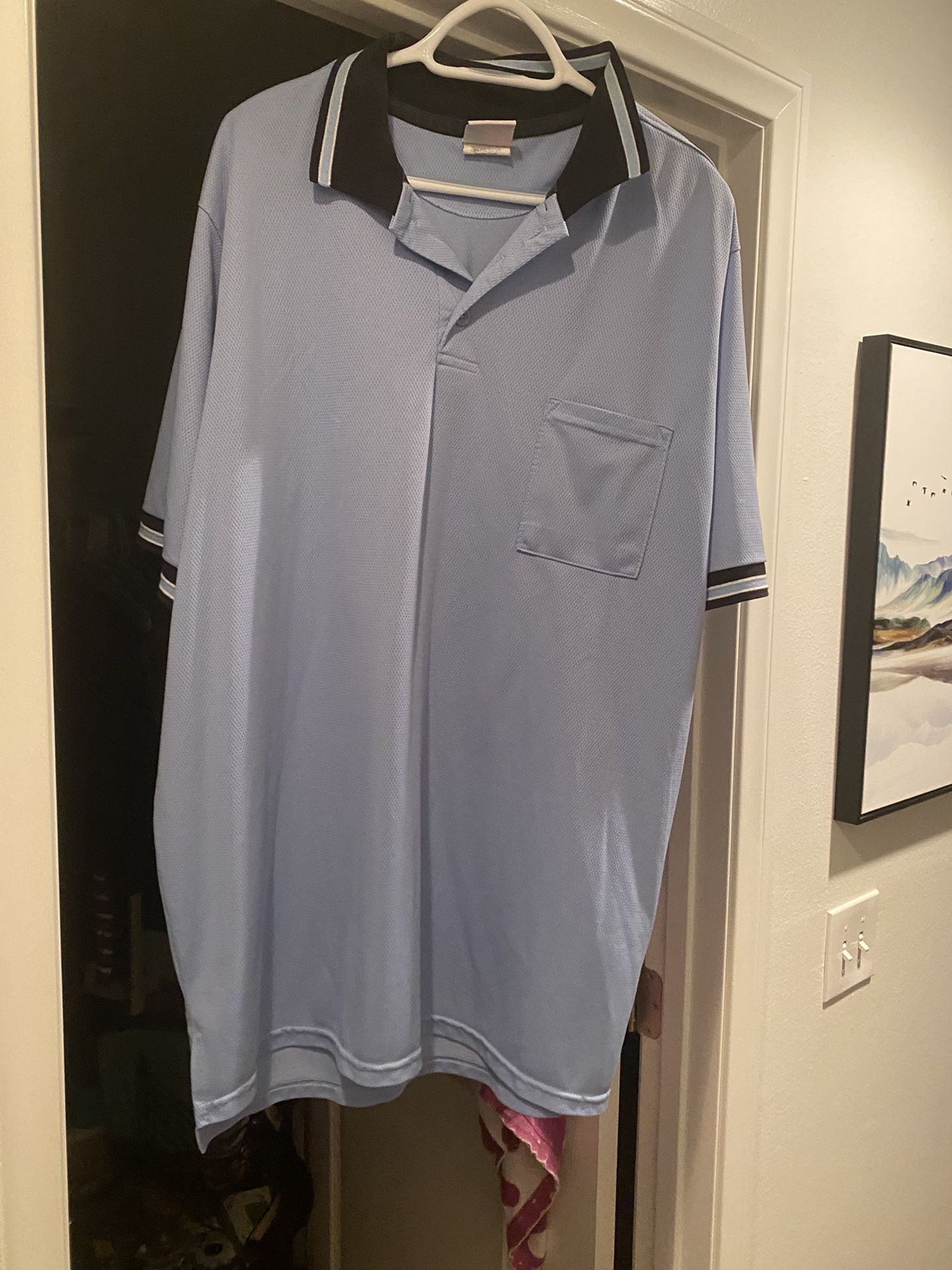 Short Sleeve Powder Blue Umpire Shirt