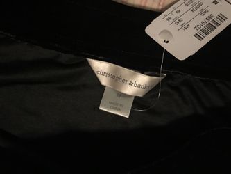 New with tags ladies black “velvet” holiday skirt long with elastic waist full