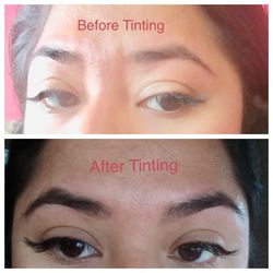 Tinting and Eyebrows Threading