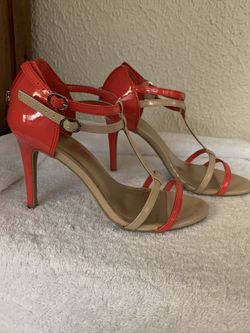 Red/Orange Tan Heels