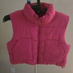 Womens Crop Puffer Vest. N. Jones And Horse 