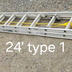 24 foot Louisville aluminum ladder-type 1(250#)