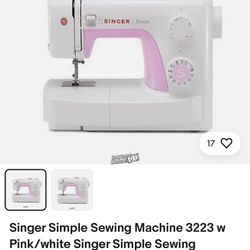 Singer Simple Sewing Machine 3223 w Pink/white