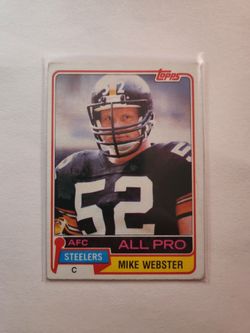 Mike Webster 81 Topps NFL card